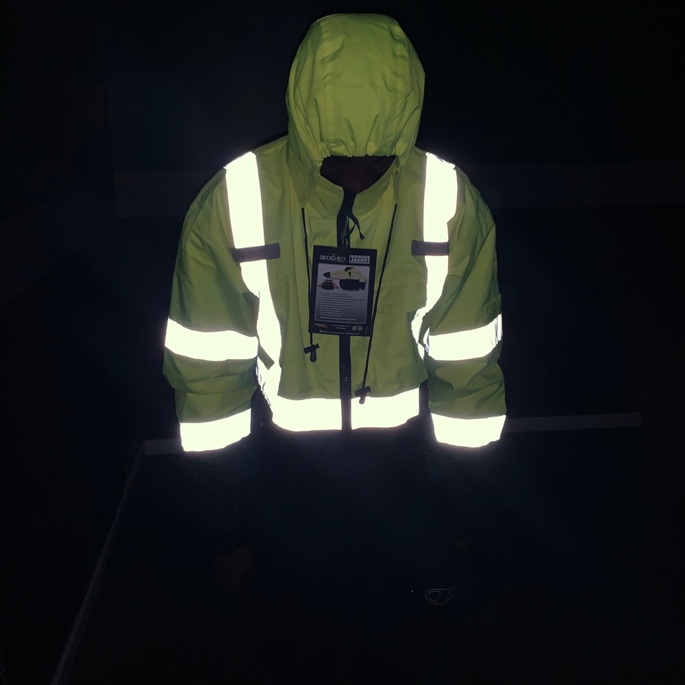Reflective 2 piece winter bomber jacket